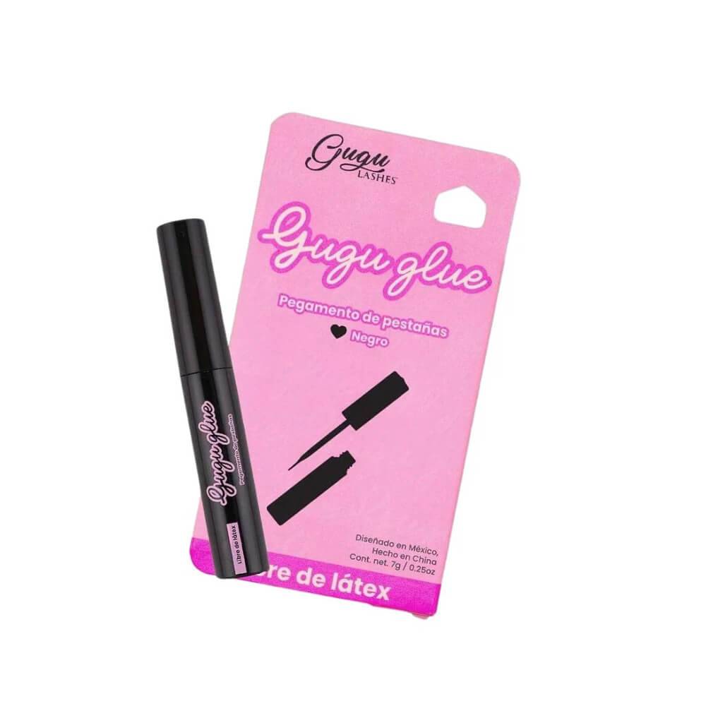 GUGU LASHES Pegamento para pestañas color negro con aplicador