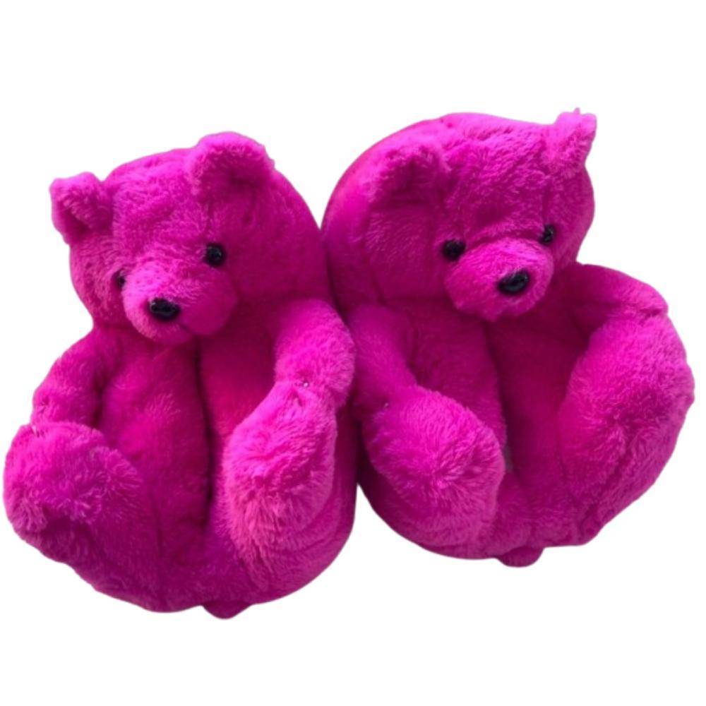 PANTUFLA OSO ROSA FIUCSIA