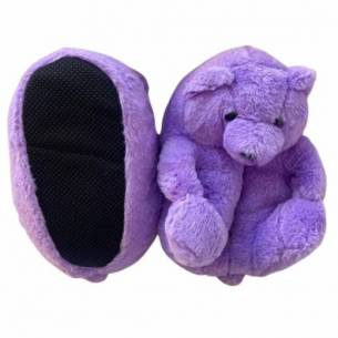 PANTUFLA OSO LILA