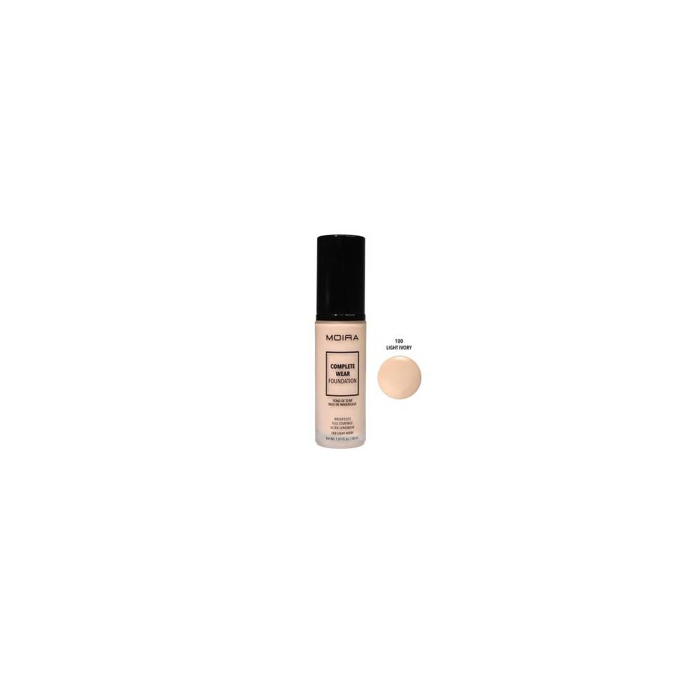 MOIRA Complete Wear Foundation (100, Light Ivory)